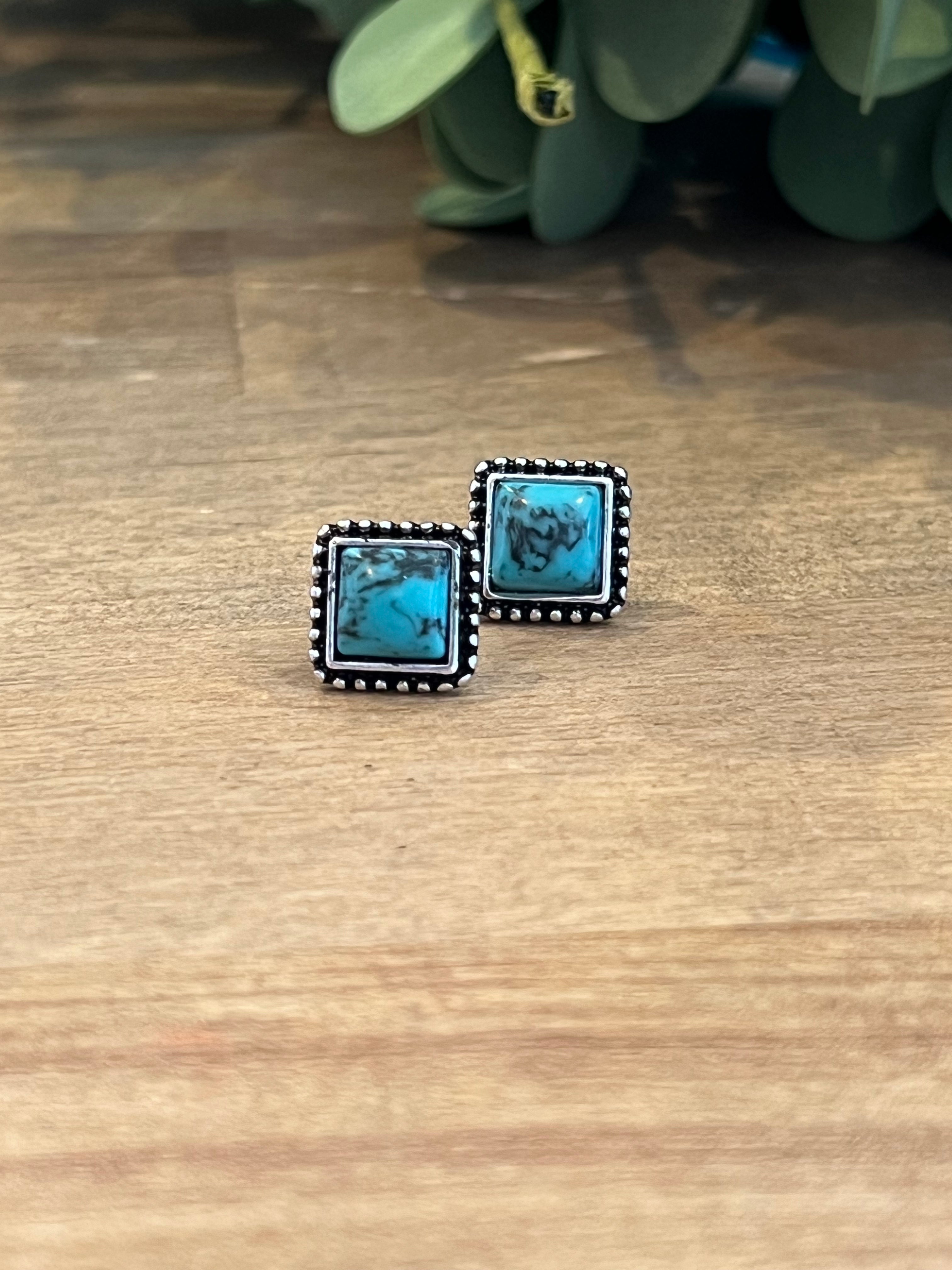 Diamond Desert Stud Earrings