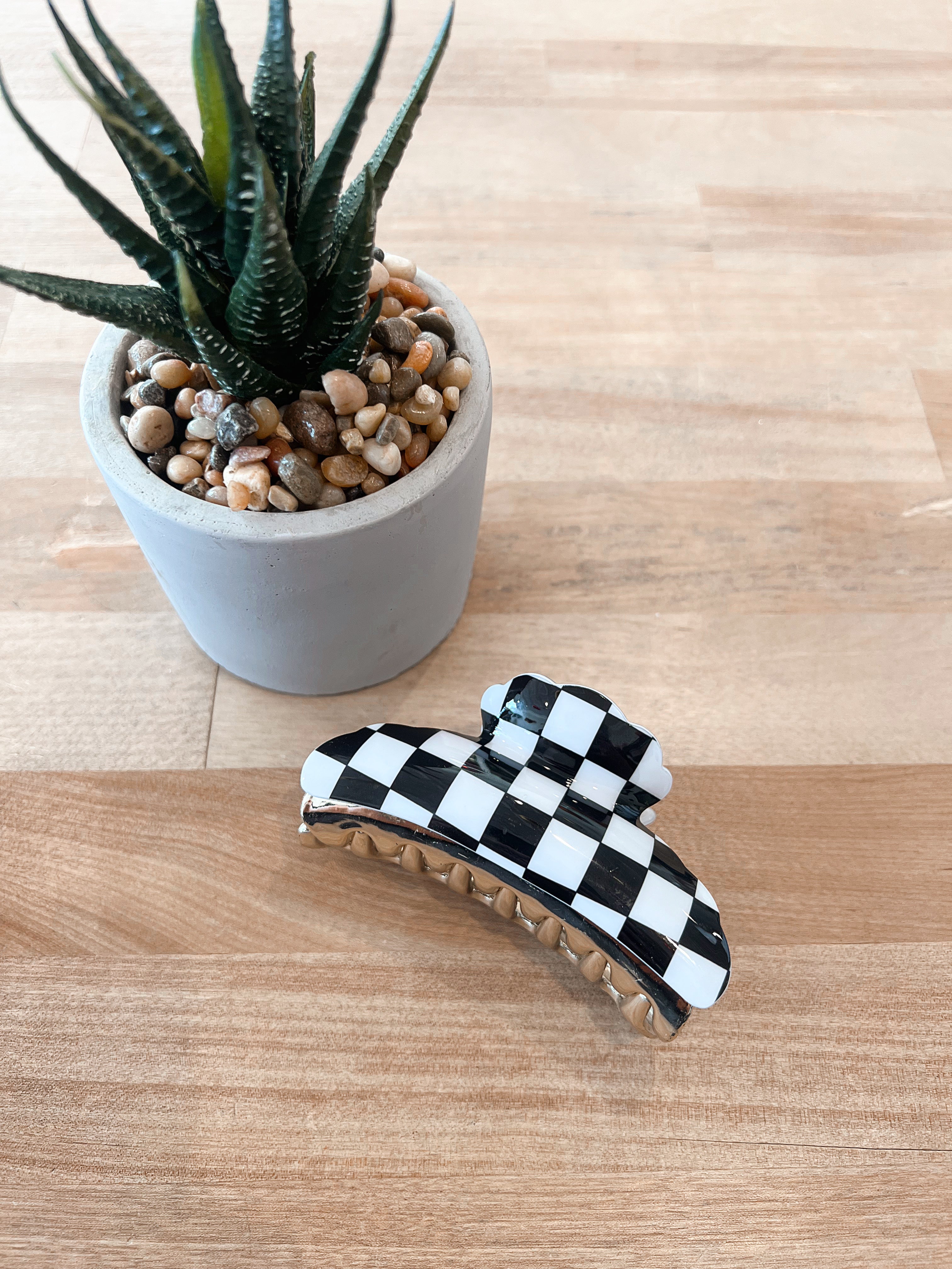 Checkered Claw Clip