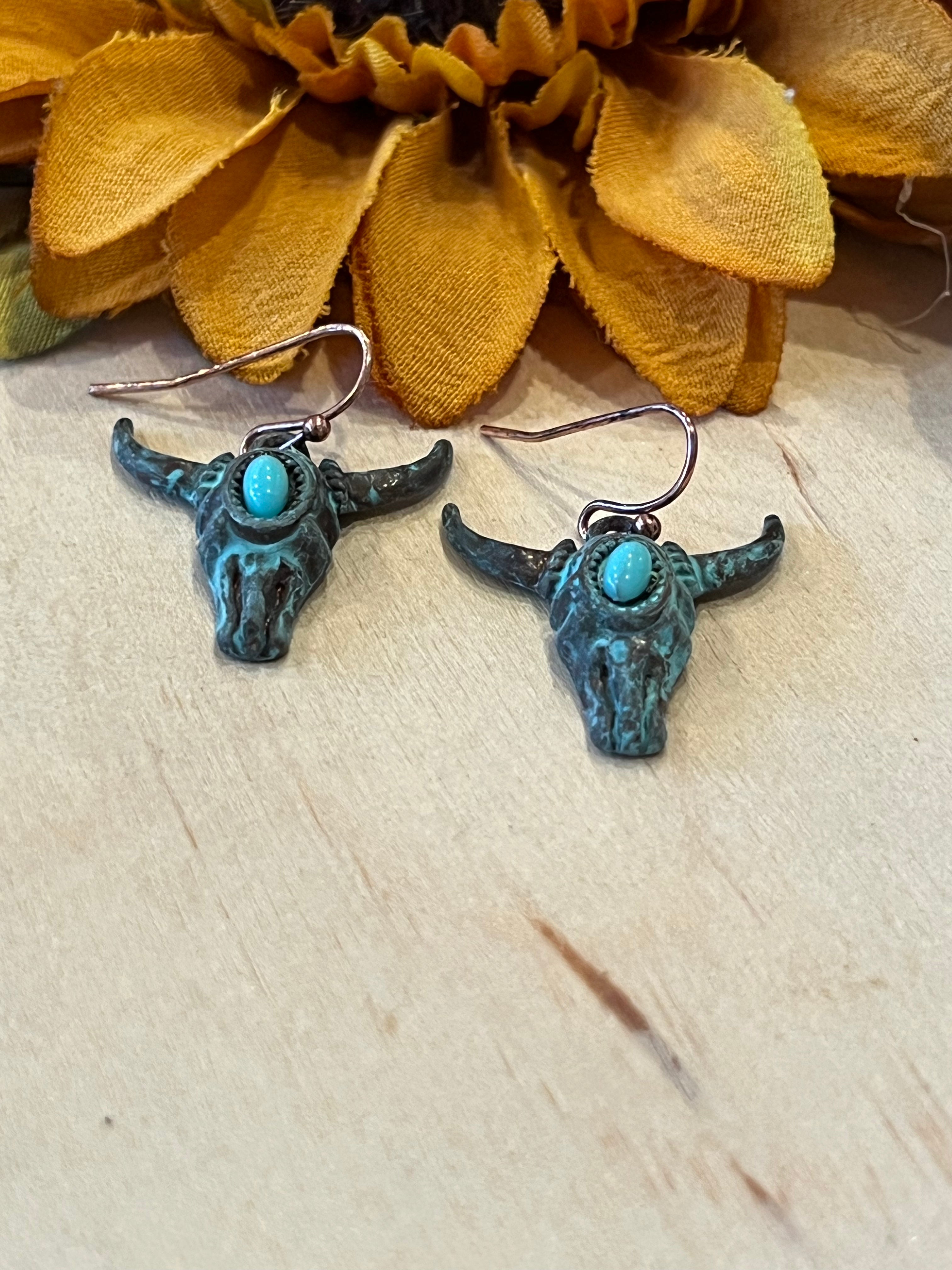 Steer Head Earrings