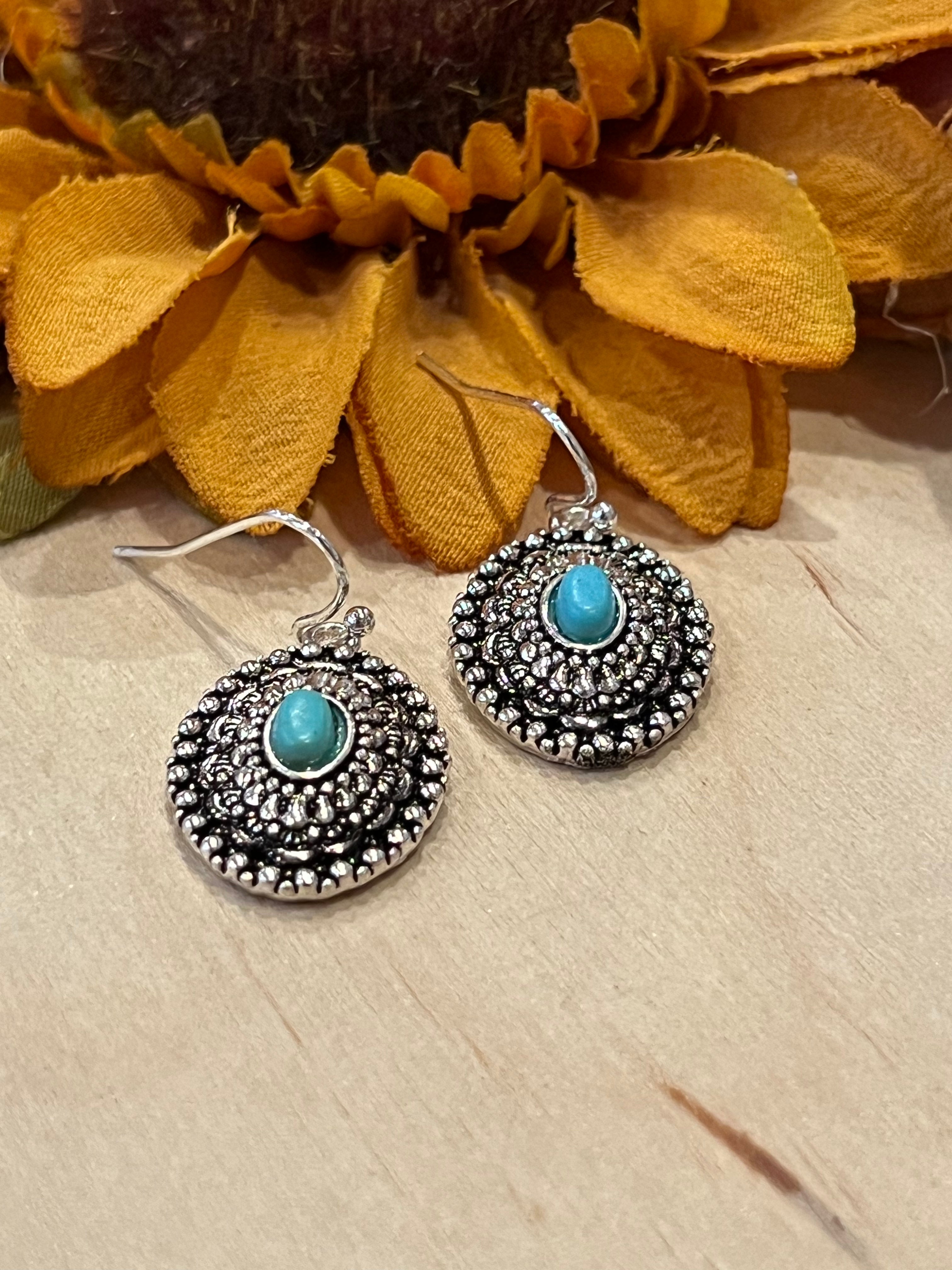 Concho Turquoise Earrings