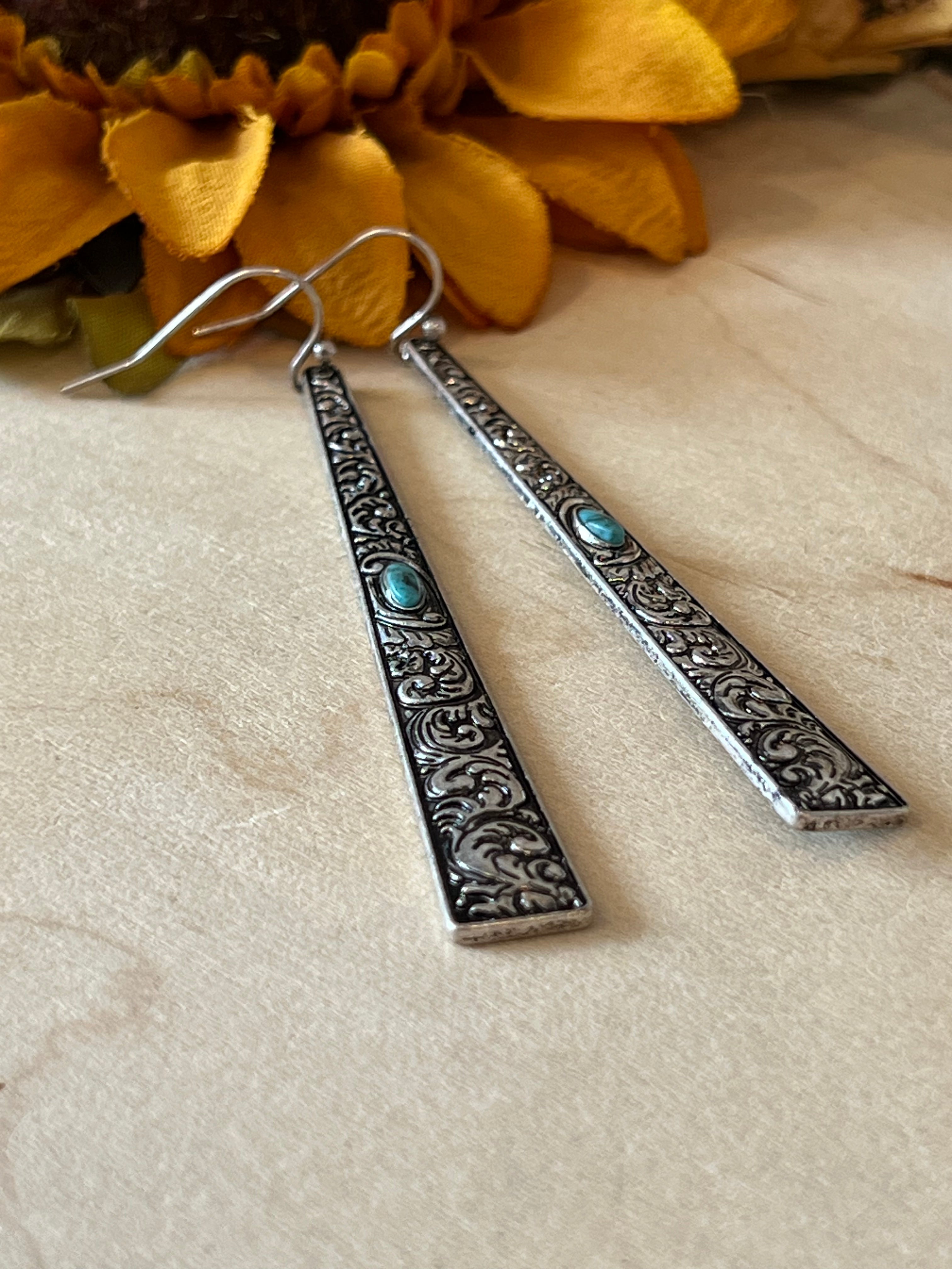 Turquoise Tower Earrings