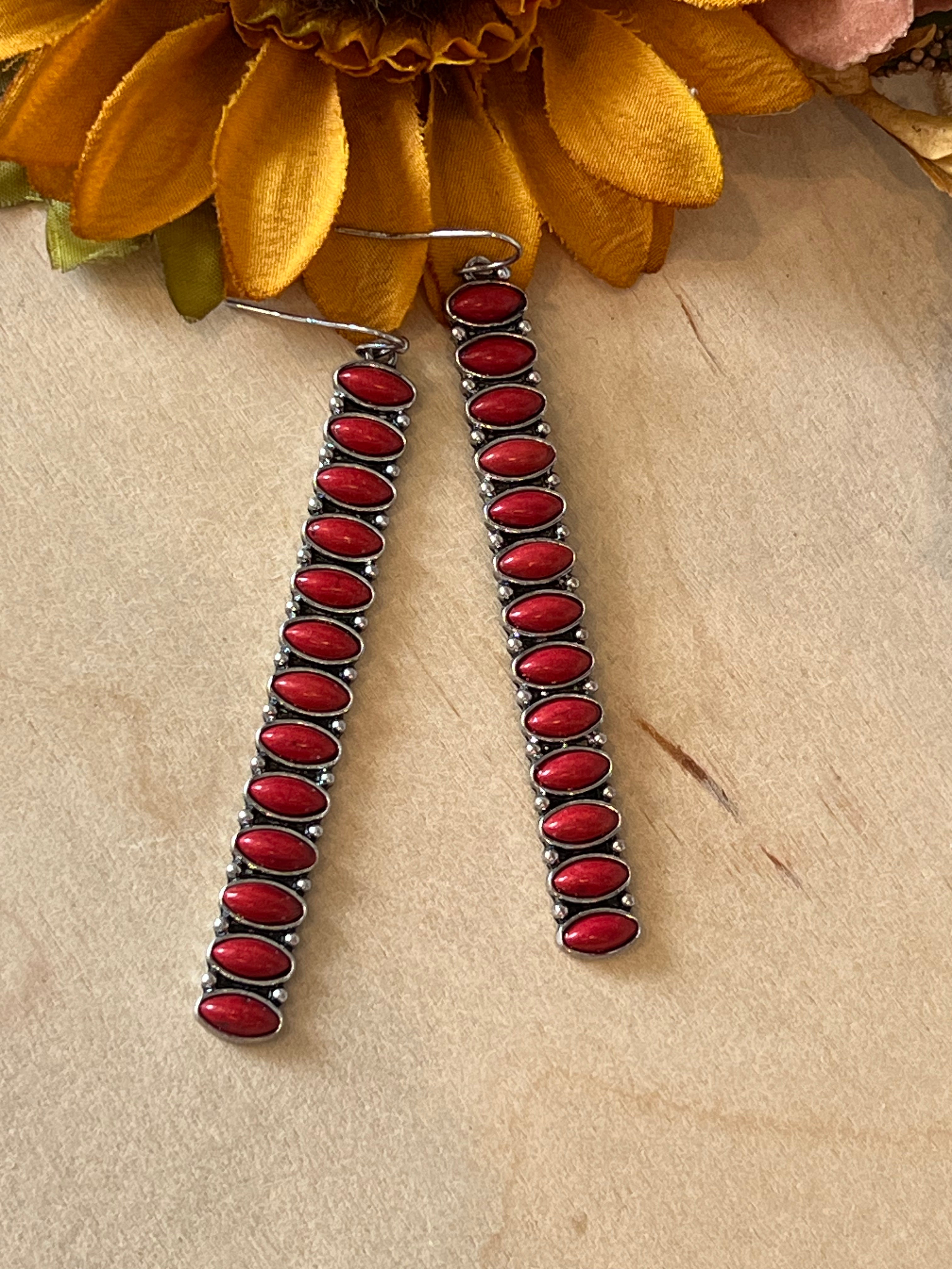 Red Trail Earrings