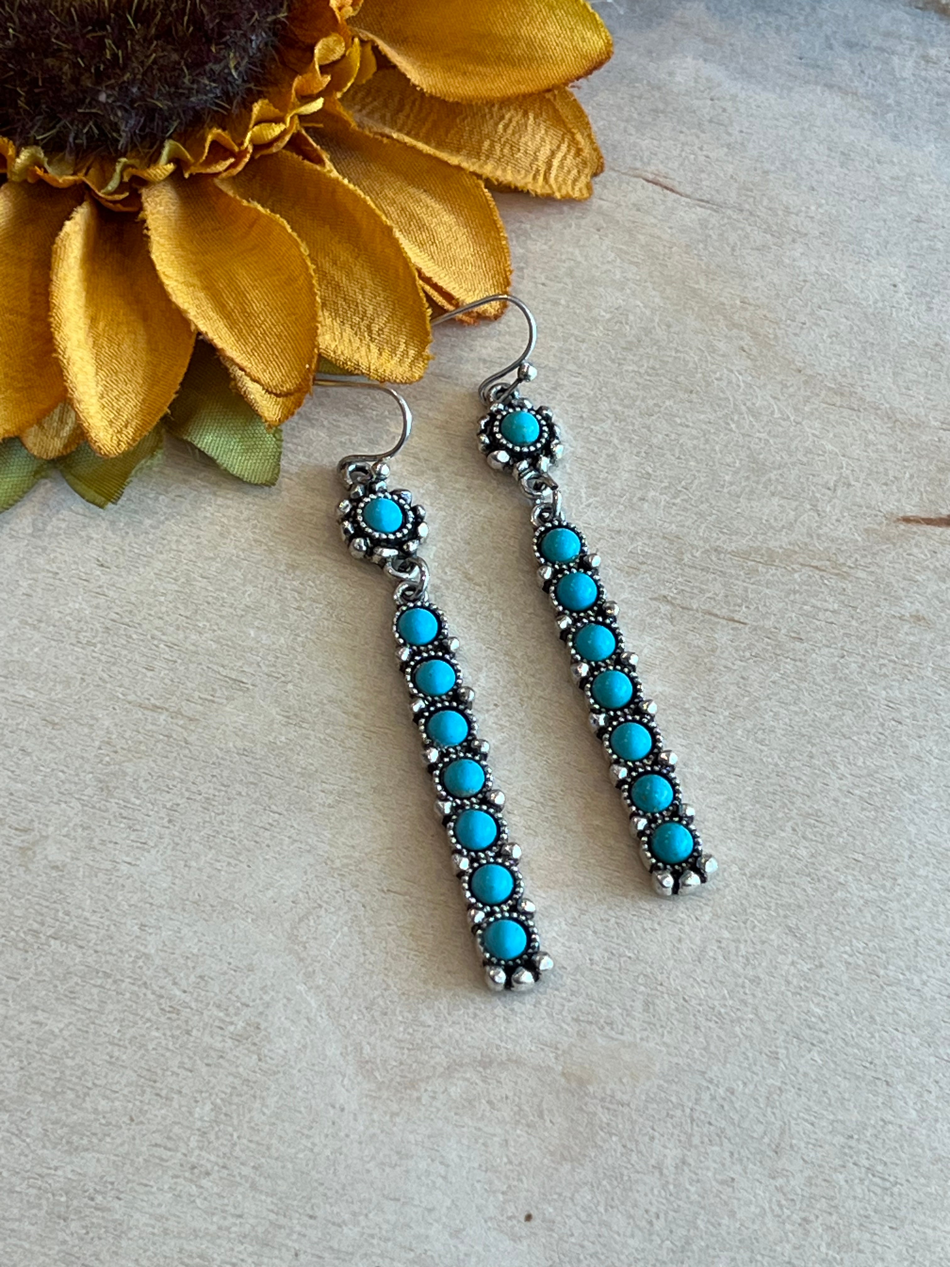 Teal Trail Earrings