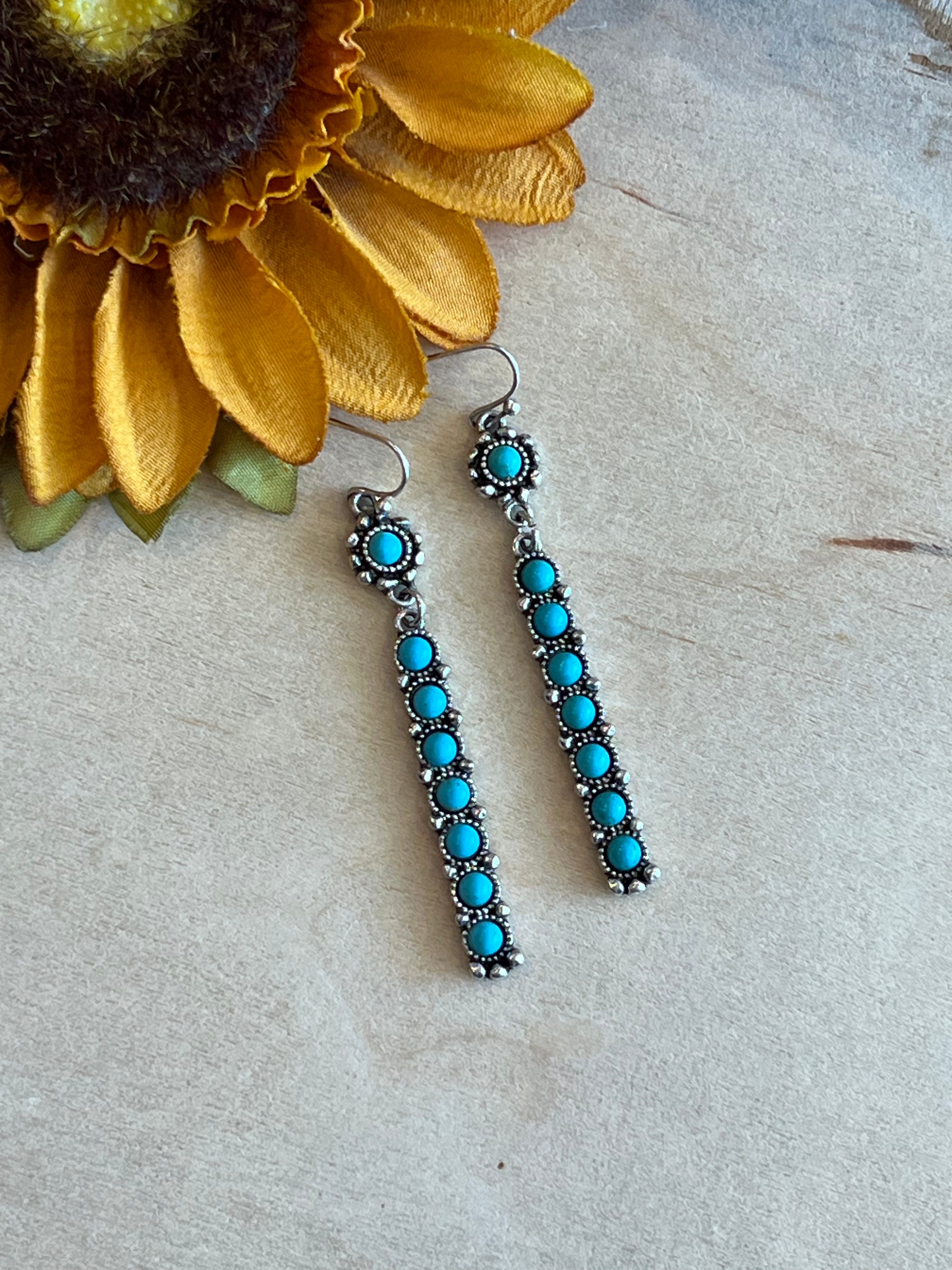 Teal Trail Earrings