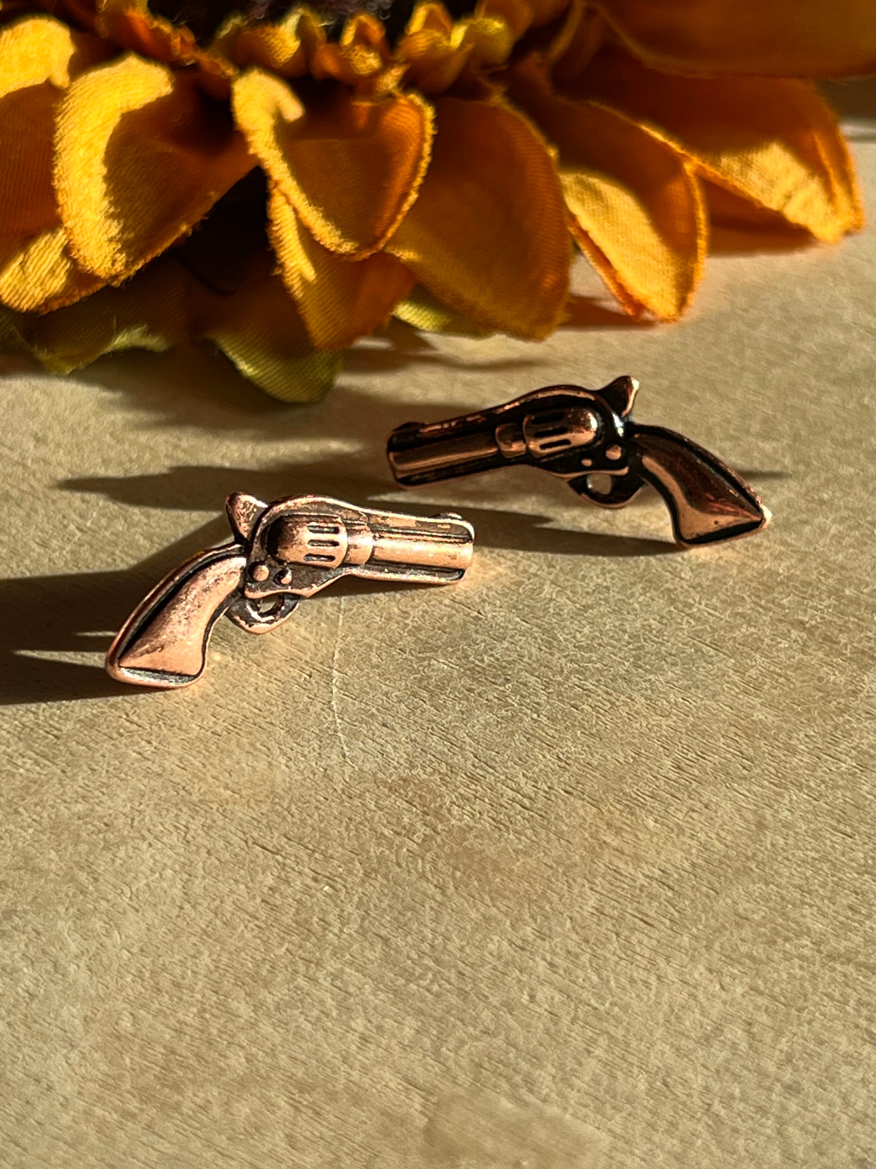 Copper Shot Stud Earrings