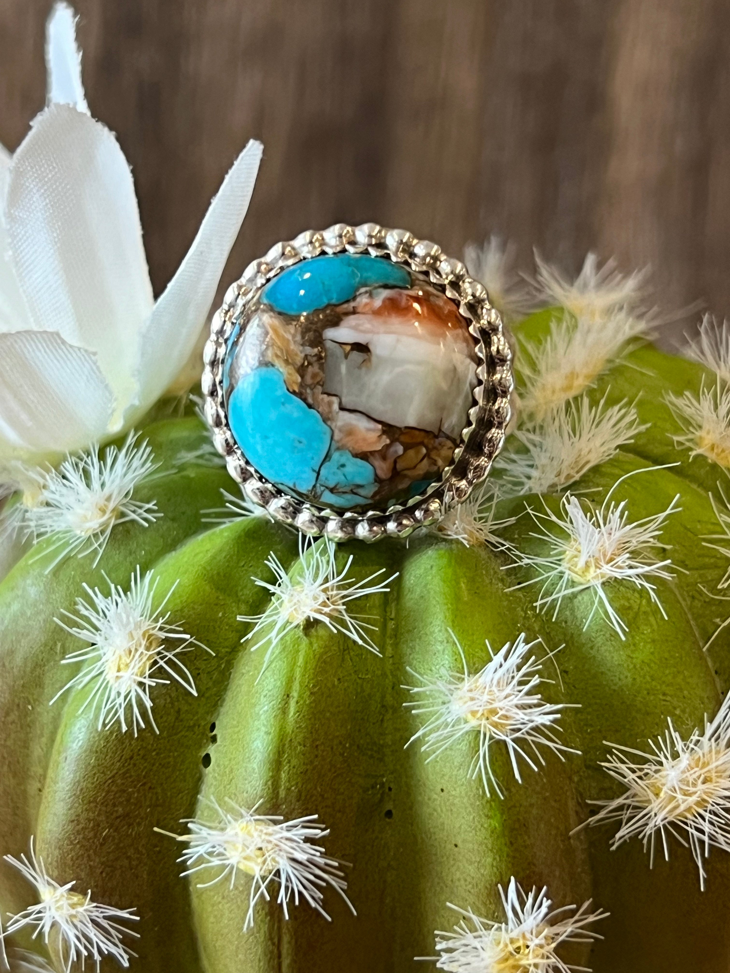 Infinity Mojave Turquoise Sterling Silver Ring