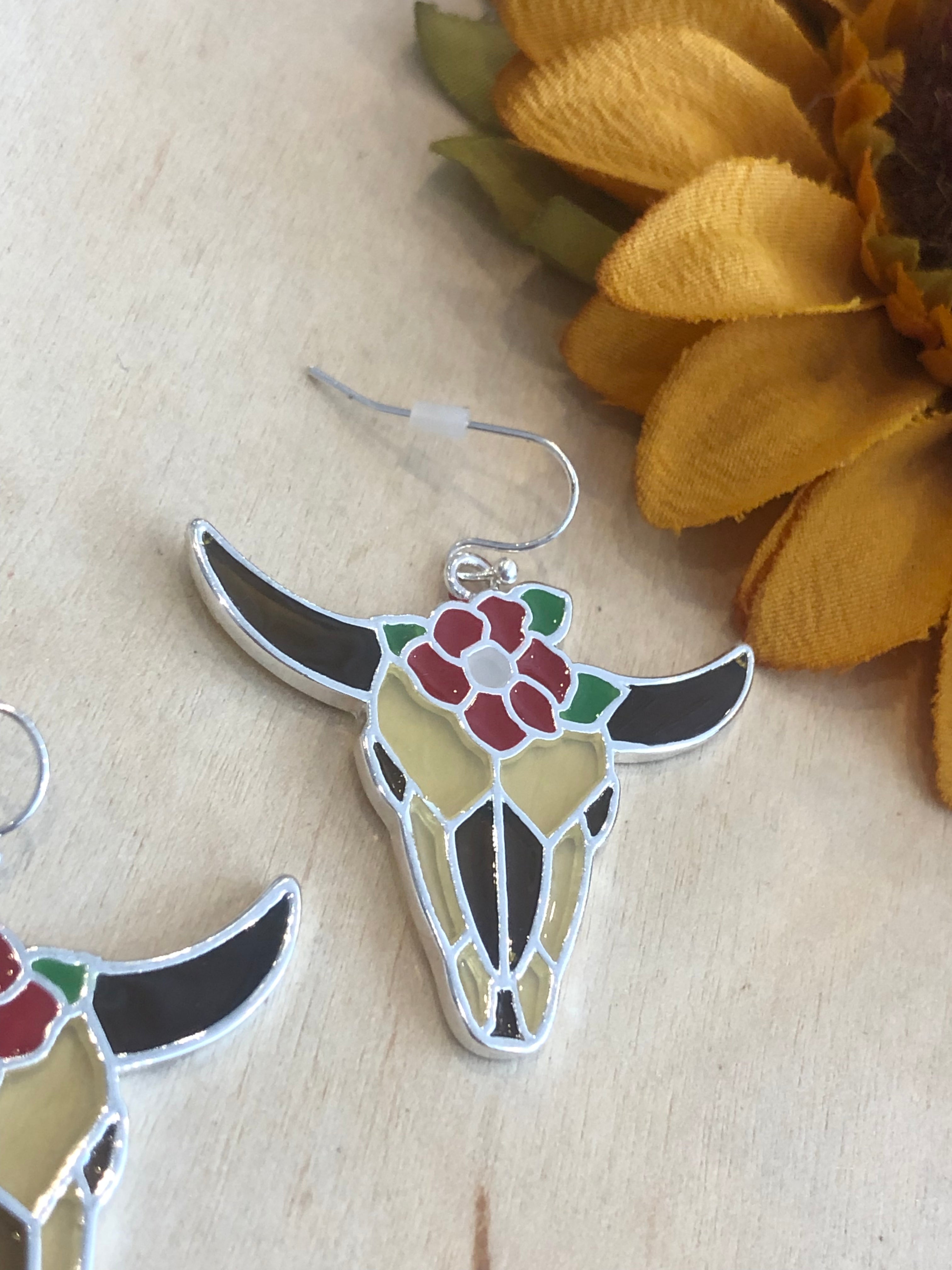 Flower Steer Earrings