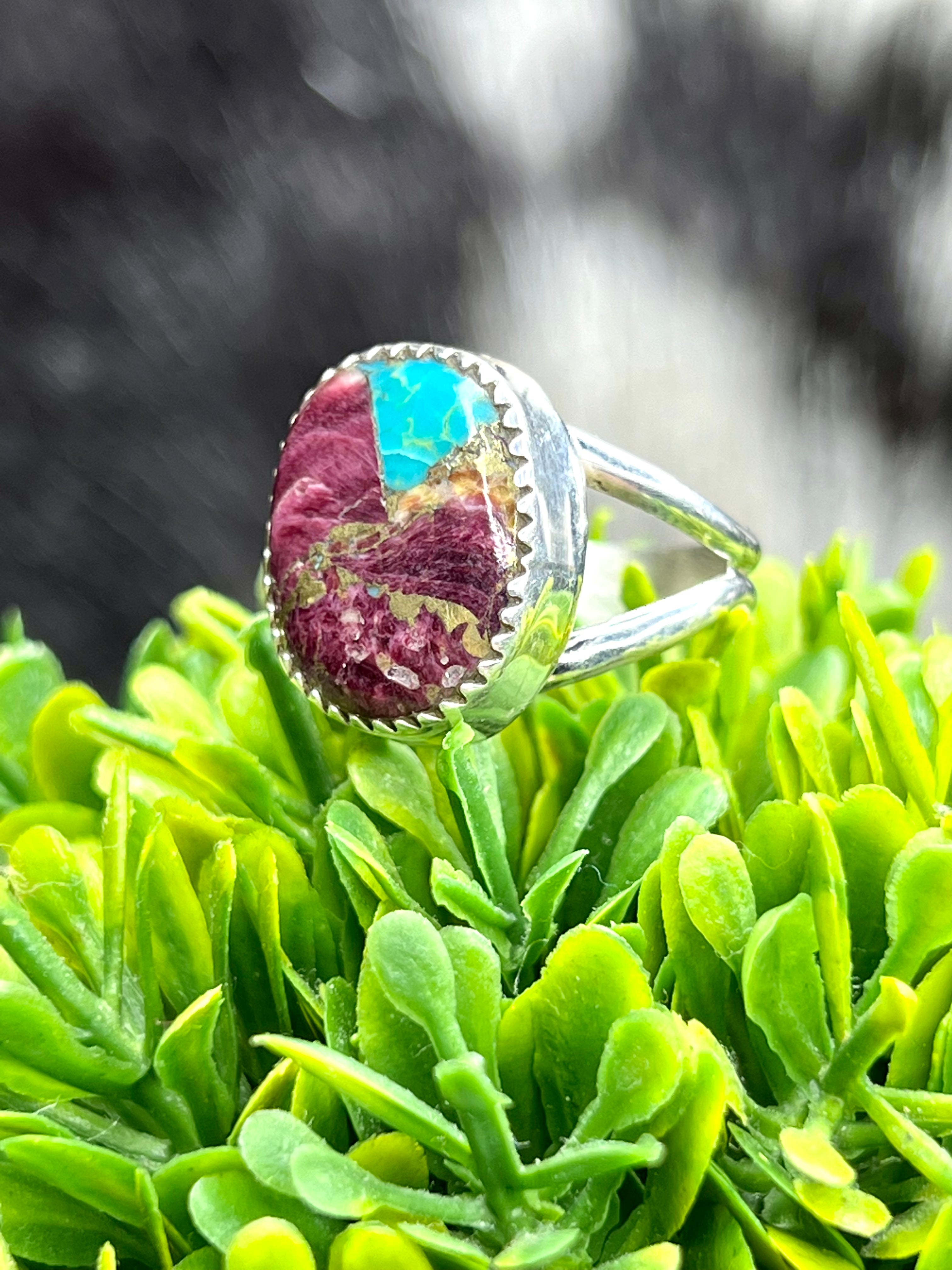 Desert Queen Mojave Turquoise Sterling Silver Ring