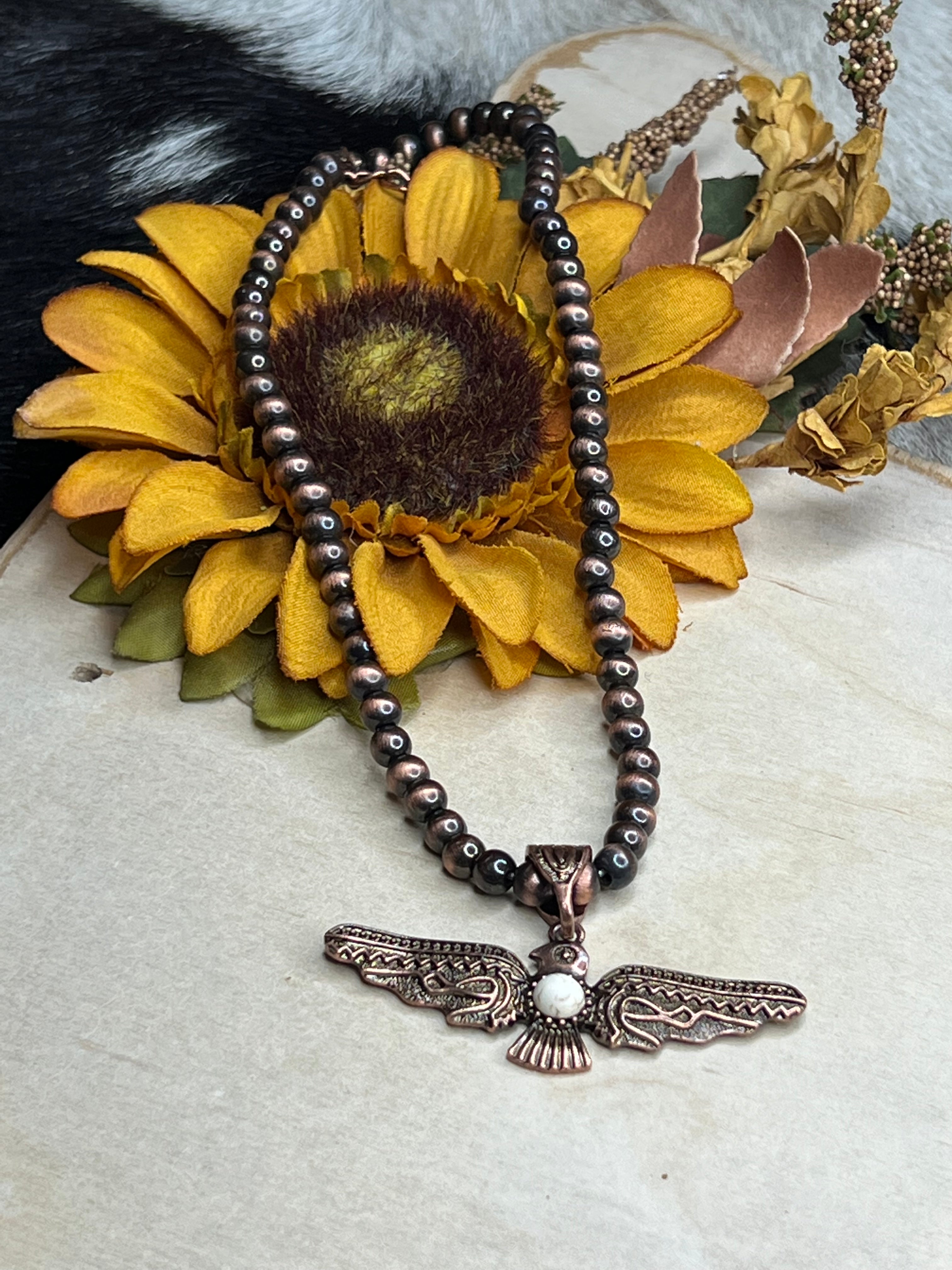 Copper Thunderbird Necklace