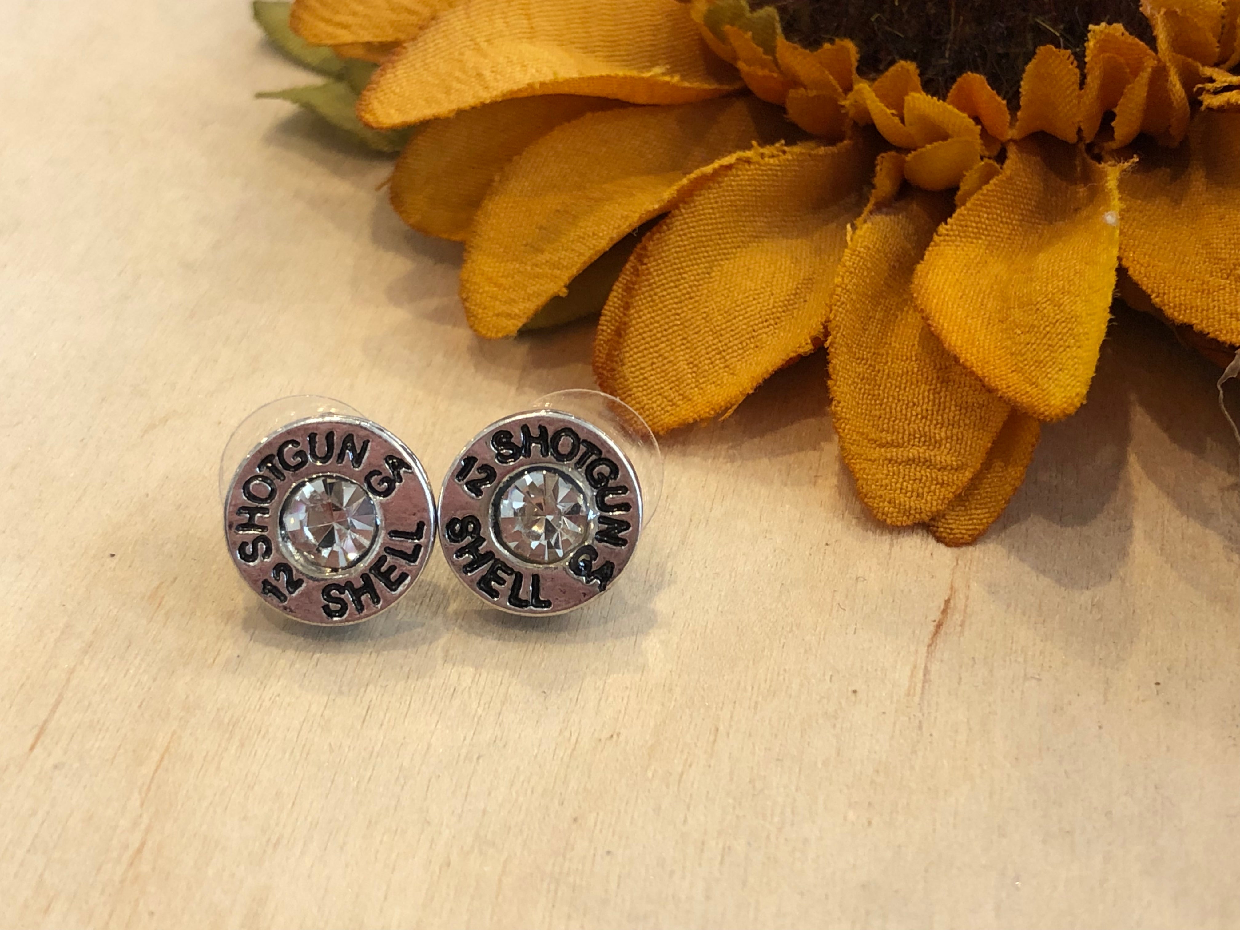 Silver Shotgun Shell Studs