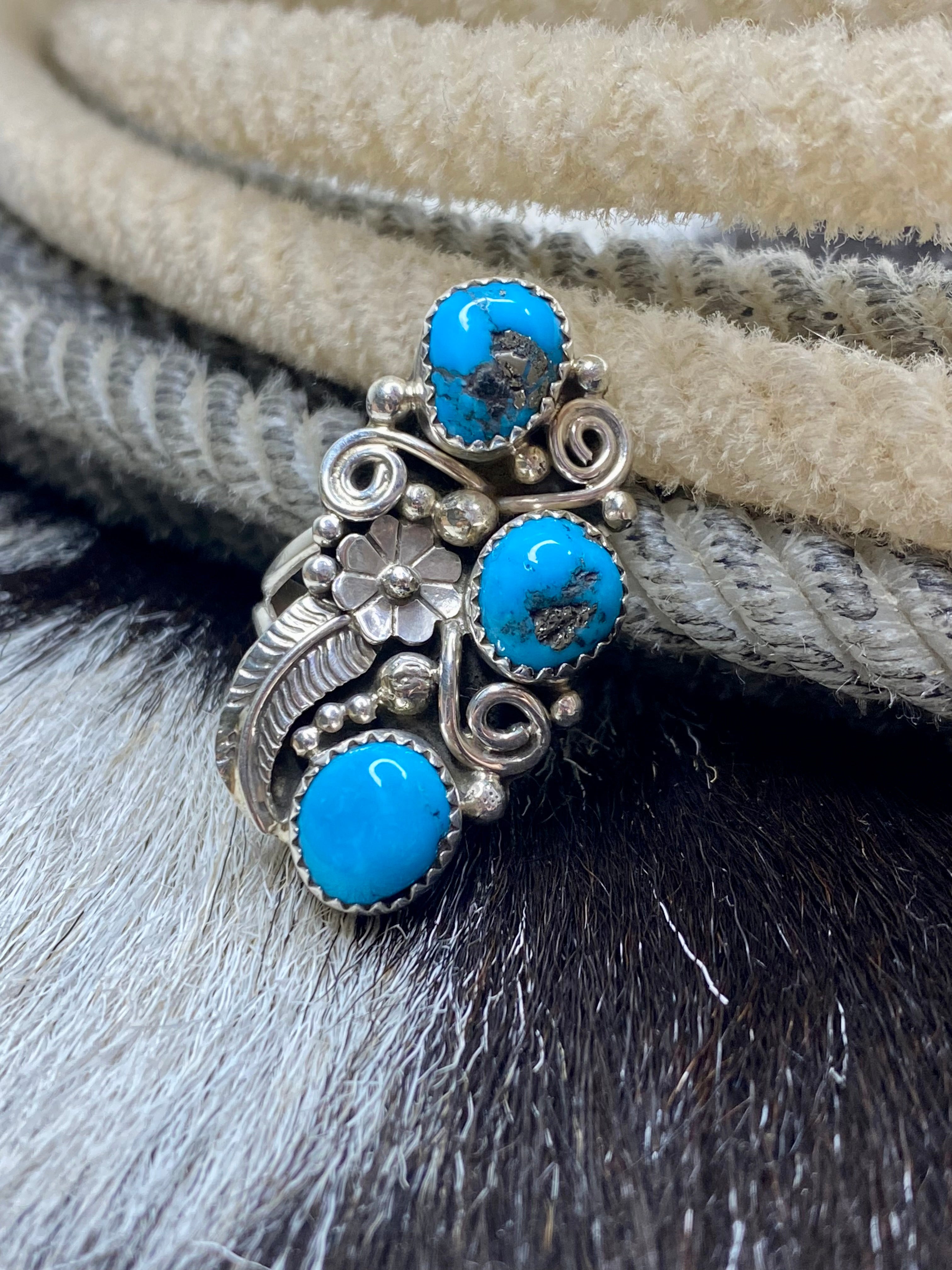 Masterpiece Turquoise Sterling Silver Ring